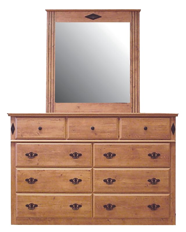 Perdue Woodworks Savannah Plantation Dresser and Mirror-0