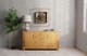 A & B Home Gold Large Square Moving Gear Clock-3