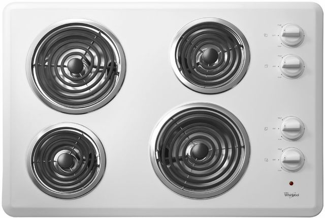 Whirlpool 30 Electric Cooktop White Wcc31430aw Howard S