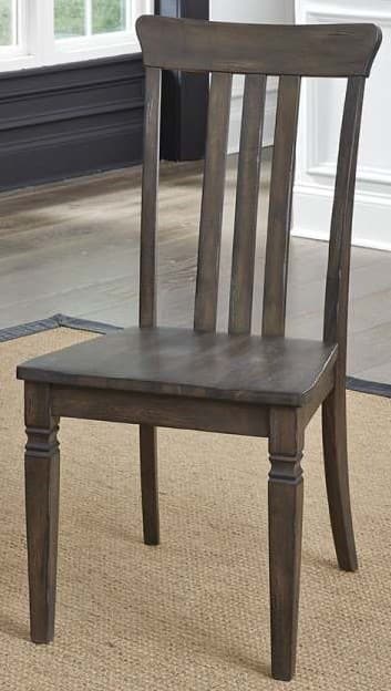 A-America® Kingston Dusty Black Slatback Chair-0