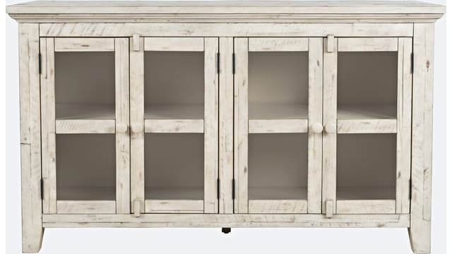 Jofran Inc. 54" Rustic Shores 4 Door Low Accent Cabinet-1