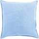 Surya Cotton Velvet Bright Blue 20"x20" Pillow Shell-0