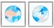 Olliix by Urban Habitat Abstract Groove 2 Piece Multi Framed and Matted Wall Art Set-0