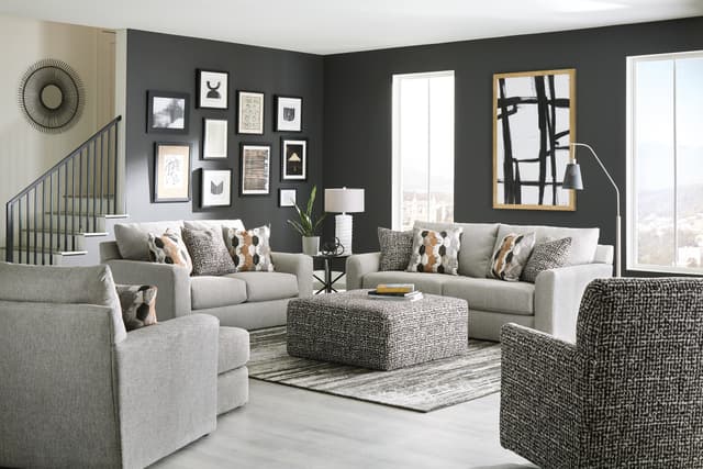 Jackson Furniture Hooten Hematite Swivel Chair-1