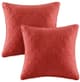 Olliix by Madison Park Quebec 2 Red 20"x20" Quilted Square Pillow Pair-0