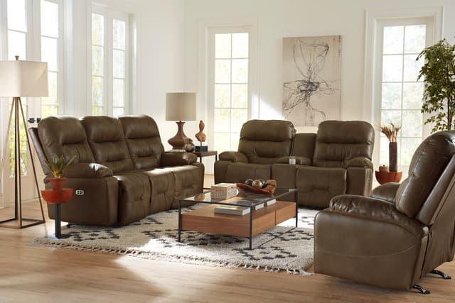 Best Home Furnishings® Kona Leather Ryson Power Recliner-1