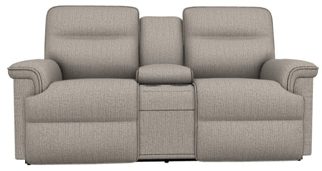 La-Z-Boy® Jay Linen Power Reclining Loveseat with Console and Headrest-1