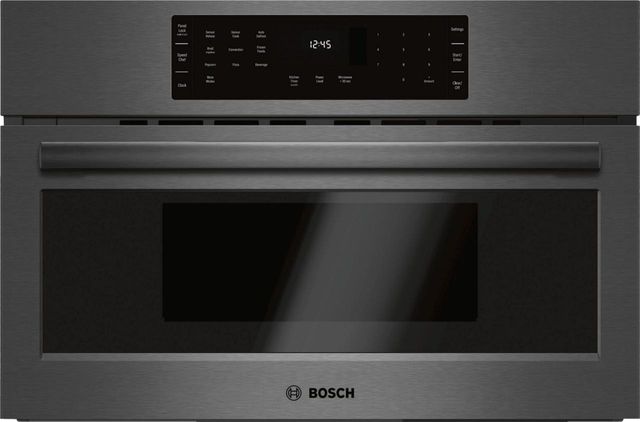 Bosch 800 Series Built In Microwave Oven Black Stainless Steel