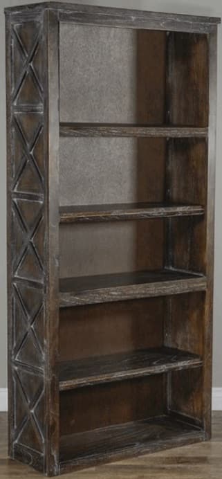 Sunny Designs European Dark Charcoal Gray Bookcase and Desk Return-4