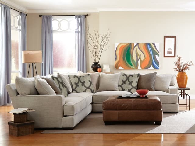 Jonathan Louis 3 Piece Weston Bone Matthew Sectional-0
