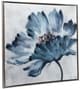 A & B Home Malone Blue/White Square Framed Floral Wall Art-0