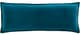 Surya Cotton Velvet Teal 12"x30" Toss Pillow with Down Insert-0