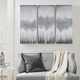 Olliix by Madison Park Grey Luminous 3 Piece Grey Hand Painted Heavy Textured Glitz Canvas Set-4