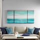 Olliix by Madison Park Teal Tides Blue Gel Coat Canvas-4