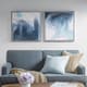 Olliix by Madison Park Blue Set of 2 Blue Lagoon 2 Gel Coat Framed Canvas Pieces-1