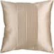 Surya Solid Pleated Khaki 22"x22" Pillow Shell with Down Insert-0