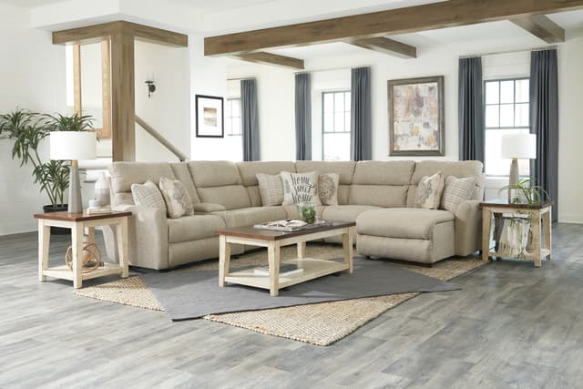 Catnapper® McPhearson 6 Piece Lay Flat Reclining Sectional-1