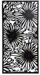 A & B Home Florentine Black/Gold Rectangular Flower Bloom Wall Decor-2