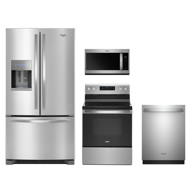 Whirlpool® 4 Piece Kitchen Package-Stainless Steel ...