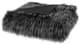 Olliix by Madison Park Edina 1 Black Faux Fur Throw-0