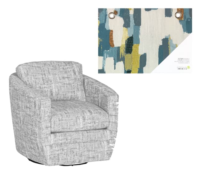 Jonathan Louis Lily Bluegrass Swivel Chair-0