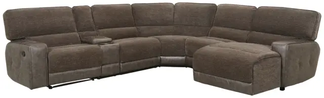 Signature Design by Ashley® Dunbarton 6-Piece Reclining Chaise Sectional-0