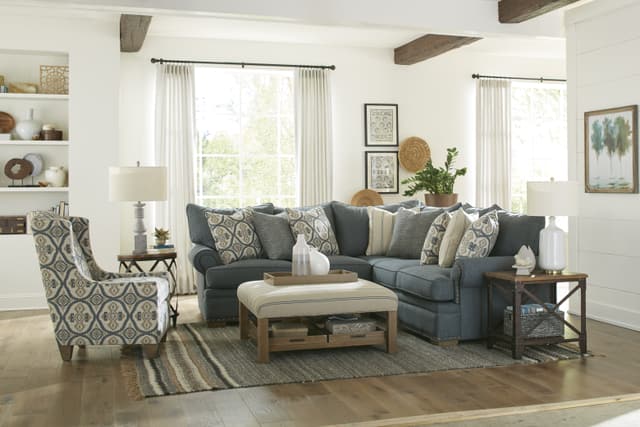 Craftmaster Essentials Craftwood 2-Piece Sectional-0