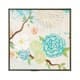 Olliix by Intelligent Design Blooming Florals 2 Piece Set Blue Gel Coat Deco Box-2