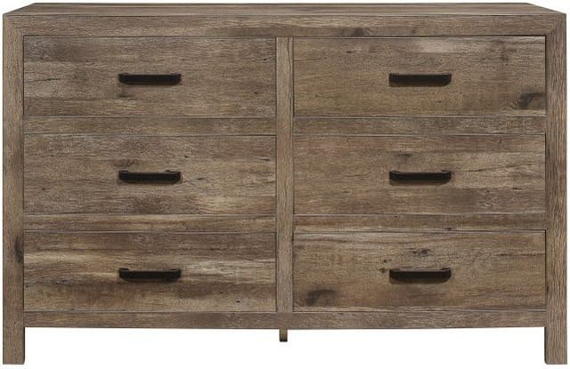 Homelegance® Mandan Weathered Pine Dresser and Mirror-2