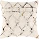 Surya Nettie Tan 20"x20" Toss Pillow with Down Insert-0