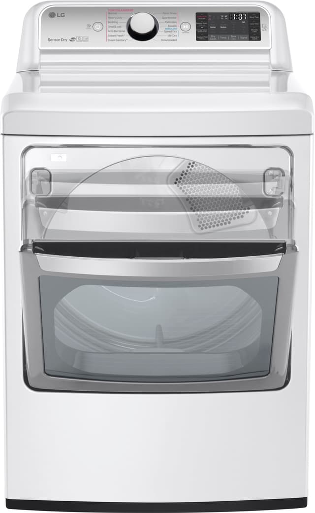 LG 7.3 Cu. Ft. White Front Load Electric Dryer-3
