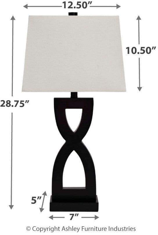 Signature Design by Ashley® Amasai Black Table Lamp-1