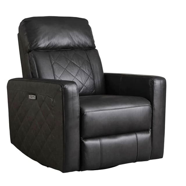 Intercon Brown Swivel Glider Power Recliner-0