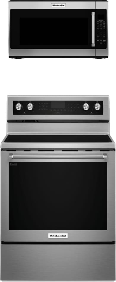 KitchenAid® 2 Piece Kitchen Package – microwave and range
