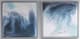 Olliix by Madison Park Blue Set of 2 Blue Lagoon 2 Gel Coat Framed Canvas Pieces-0