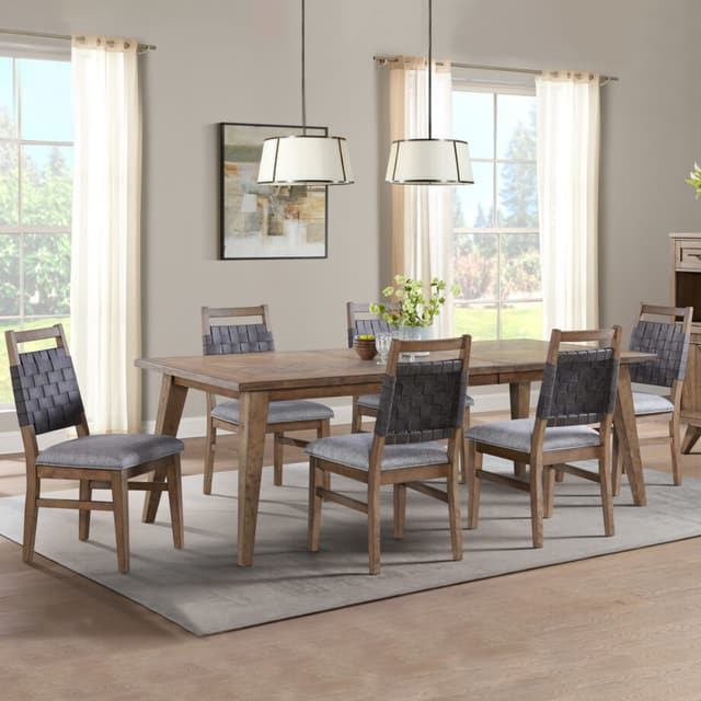 Intercon Oslo Weathered Chestnut 5-Piece Dining Set-0