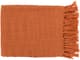 Surya Tilda Burnt Orange 59"x51" Throw Blanket-0