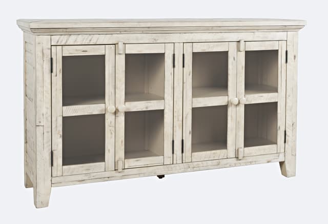 Jofran Inc. 54" Rustic Shores 4 Door Low Accent Cabinet-0