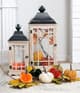 A & B Home 2-Piece Black/Brown Lantern Set-1
