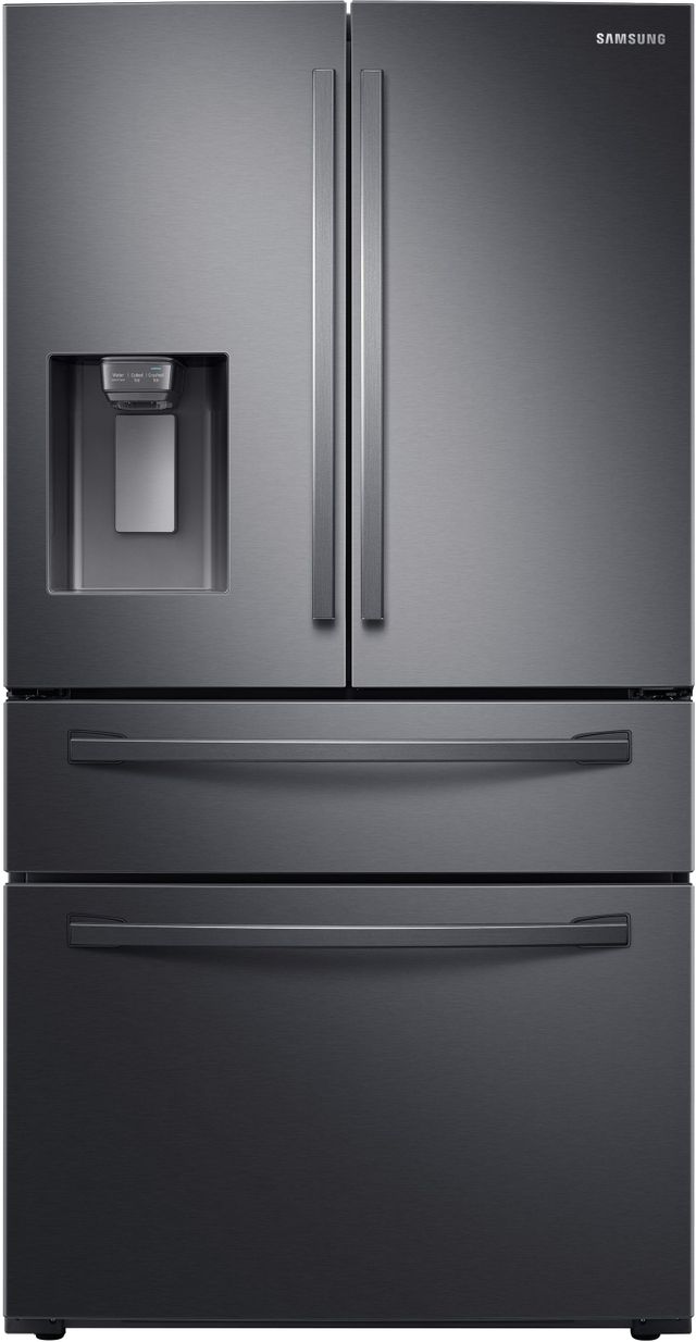 Samsung 28 Cu Ft Fingerprint Resistant Black Stainless Steel