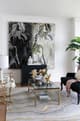 A & B Home 2-Piece Black/White Marbled Print Wall Art Set-5
