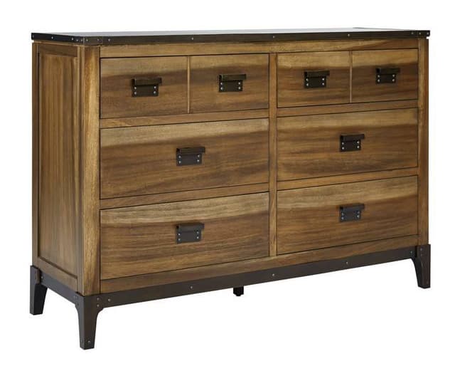Progressive Furniture Rustic 6 Drawer Dresser-0