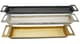 A & B Home Danny 3-Piece Black/Gold/Silver Slim Tray Set-2