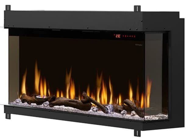 Dimplex® Ignite® Bold Black 60'' Built-in Linear Electric Fireplace-3