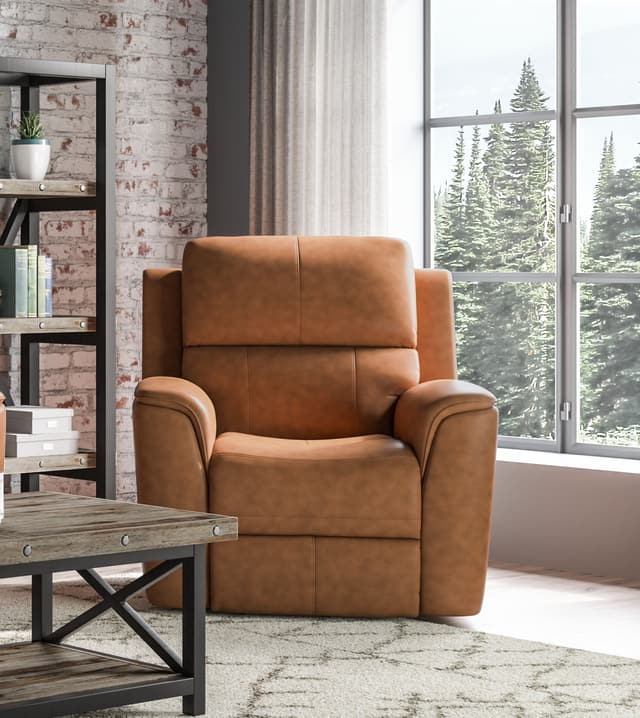 Flexsteel® Henry Brown Power Recliner in 946-72-0