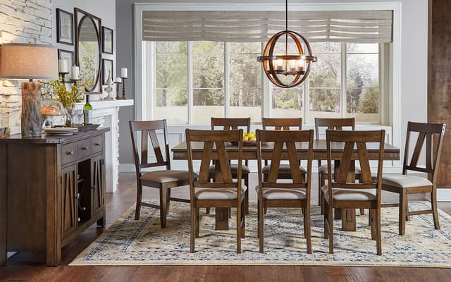 A-America® Eastwood Trestle Table and 6 Chairs-2