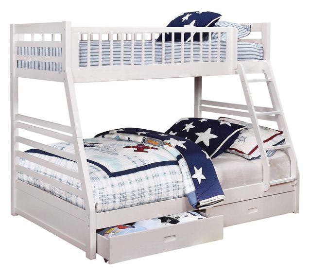 Coaster®CoasterEssence Ashton White Twin Over Full Bunk ...