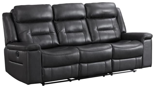 Signature Design by Ashley® McAdoo Charcoal Power Reclining Sofa-0