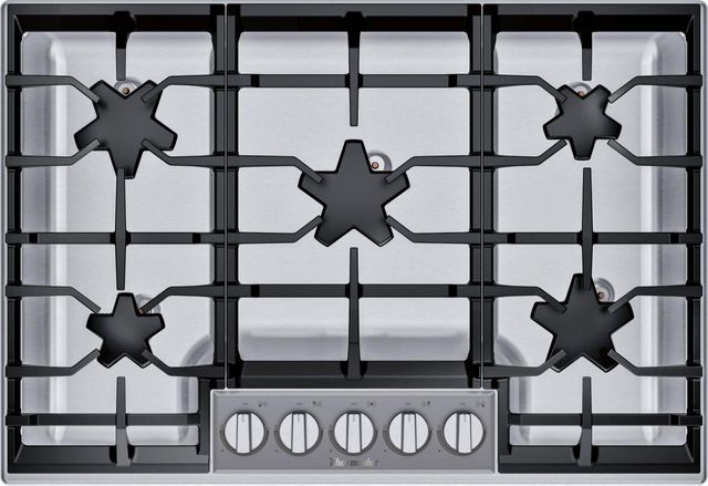 Thermador Masterpiece Pedestal Star 30 Gas Cooktop Stainless