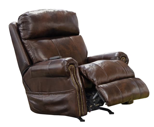 Catnapper® Vito Leather Power Rocker Recliner with Lumbar Massage-0